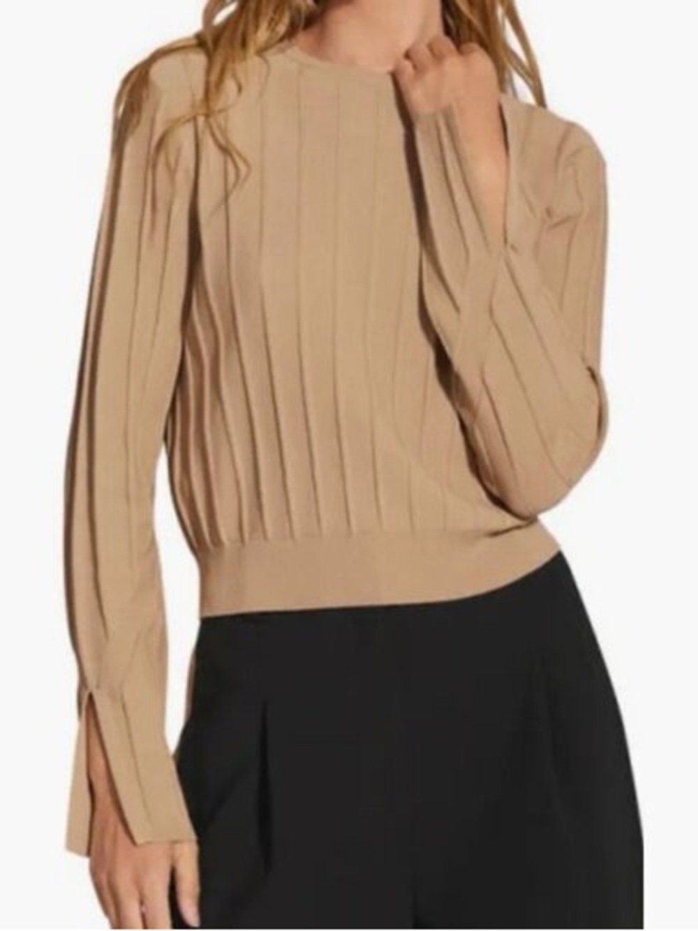 Favorite Daughter The Loretta Knit Top in Beige